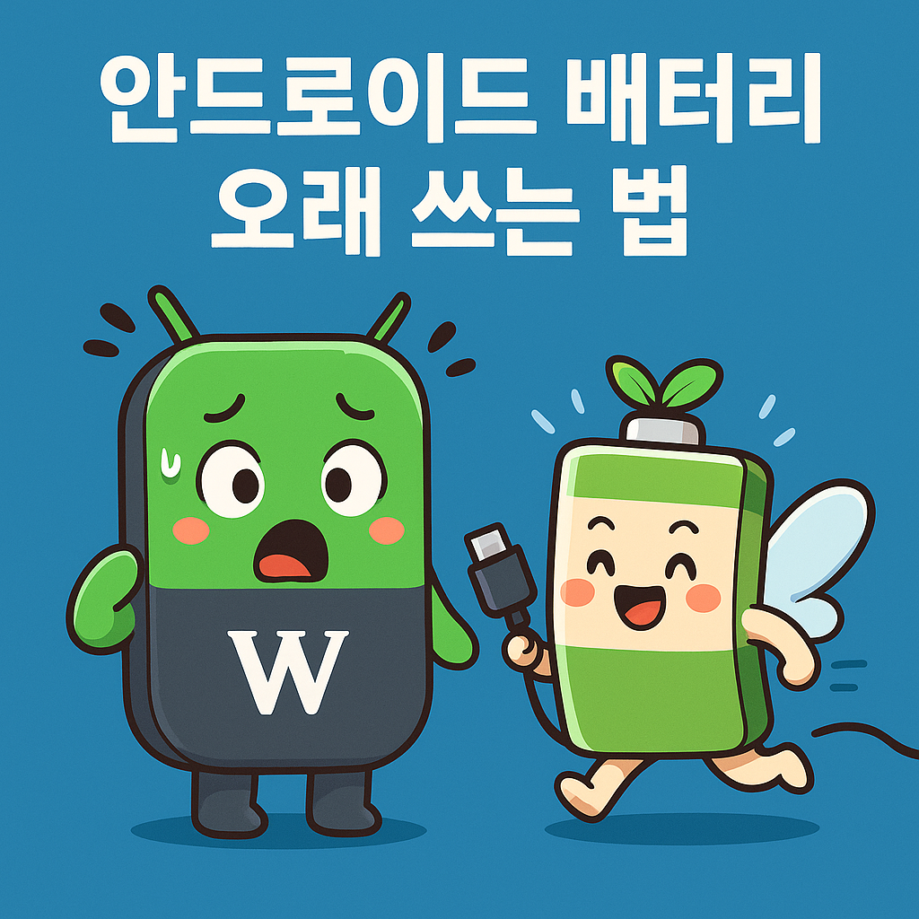 안드로이드 배터리 오래 쓰는법